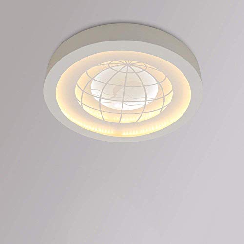 Plafonnier moderne LED circulaire 52cm pour tamiser la lumière de la chambre