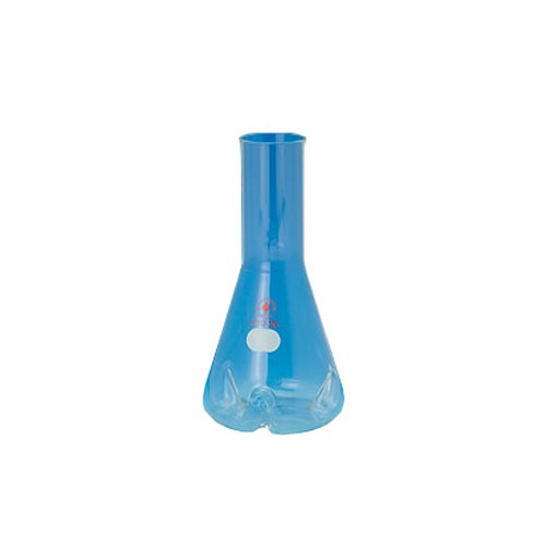 3883-13 Series Shake Flask, Plain Neck, 3 Side Baffles, Long, 38 mm Cap Size, 1L Capacity