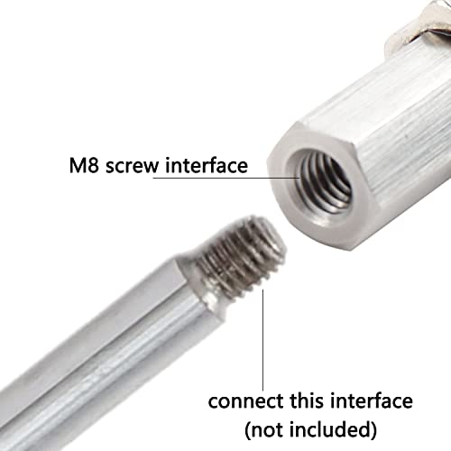 Image of FREDORCH Aluminum Alloy M8 Screw Sucker, 3.75 inch Diameter, DIY End Connectors Suction Cup Adapter for Reciprocating Linear Actuator Machine