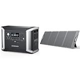 Dabbsson DBS2300 Portable Power Station with 210W Solar Panel, 2330Wh EV Semi-Solid State LiFePO4 Battery, 5 X 2200W AC Outlets (3000W with P-Boost), Solar Generator for Outdoor,Home Backup,Camping