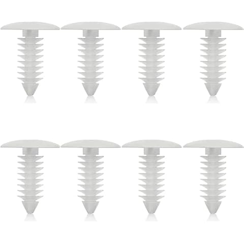 Spurick Set of 8 Bumper Plugs Front License Plate Holes Cover Clips, Plug Bumper Holes for Chevrolet Dodge Buick Ford Honda Toyota, etc… Cover
