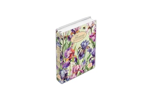 Pigna, Diario Scuola 12 Mesi Nature Flowers,320 Pagine,Copertina Cartonata Imbottita,Formato 13,2x18,3 cm,diario personale,data libera,soggetto Iris,conf. 1