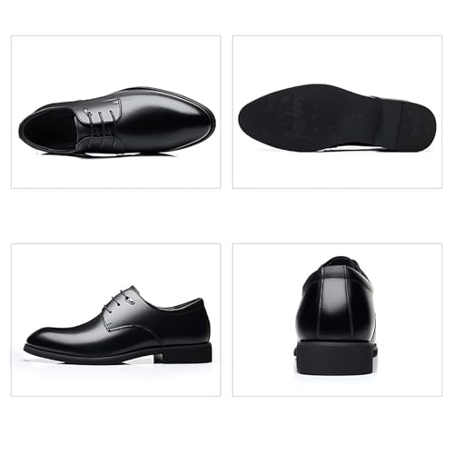 Mens Dress Shoes Oxford Style Classic Business Casual Modern Work Soft Shoes，Lightweight Breathable Lace Up Wedding Shoes2
