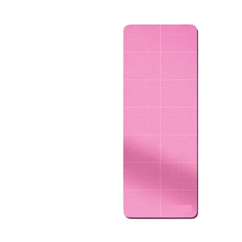 4mm Thick Foldable Yoga Mat Easy To Store Travel Exercise�CCompatible For Pilates Home Workouts And Floor Exercises(Pink)