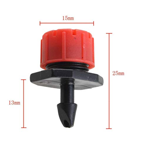 VILLCASE 200 Pcs Mini Gotejadores de Irrigação Pp Micro Aspersores de Irrigação Ajustável Bico de Ir