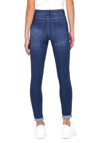 Cello Jeans Mid Rise Pull On Crop Skinny Rolled Hem Jeggings3
