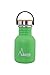 Bot. ac. inox Basic 350ml ,tapón acero/bambú - Verde