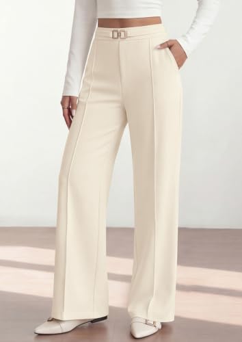 Image of PRETTYGARDEN Womens Dress Pants High Waisted Tailored Trousers