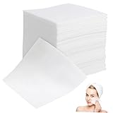 Luxshiny 100 Stück Make up Entferner Pads 10x10cm Vlies Gesichtsreinigungspads Sanft Für Frauen Reisen Training Mit Vorrat