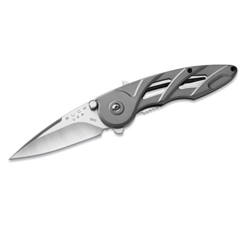 Buck Knives 0290 Rush Folding Knife, Aluminum Handle, Stainless Clip
