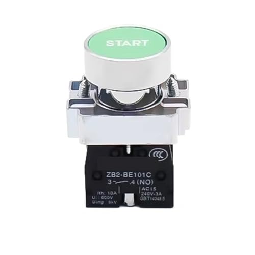Interruptor con retorno XB2 de 22mm y contacto NA metálico para un inicio seguro