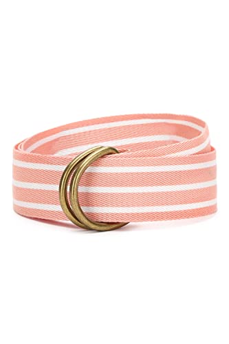 Image of American Eagle Women Orange Striped Web Belt