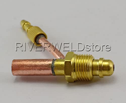 Image of RIVERWELD Welding Cables Connector Fitting 5 /8 inch-18 Male 2pcs | for SR WP 26 TIG Welding Torch Gas Water Separate Cable