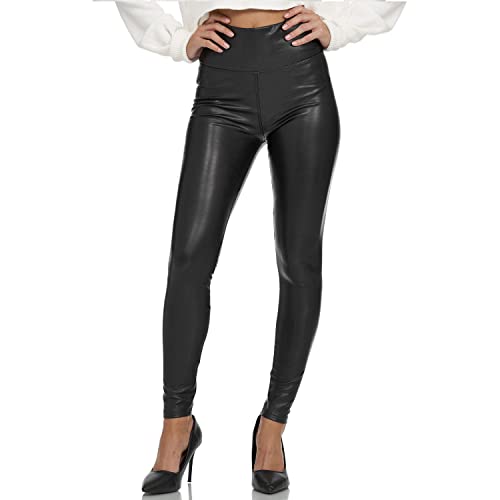 Leggings de piel sintética Gloop mallas moldeadoras que no aprietan para siluetas curvas