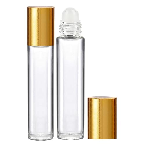 Image of 6ml Empty Bottles Transparent Refillable Reusable Roll on Glass Bottles for Attar | 6ml Perfumes Ittar Bottle | DIY | Aromatherapy | Essential Oils (SET OF 3)