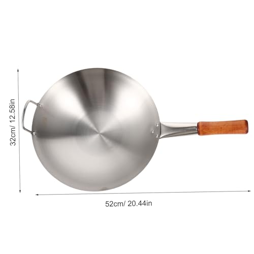 Sartén Wok de Acero Inoxidable con Mango Ergonómico miniatura 2