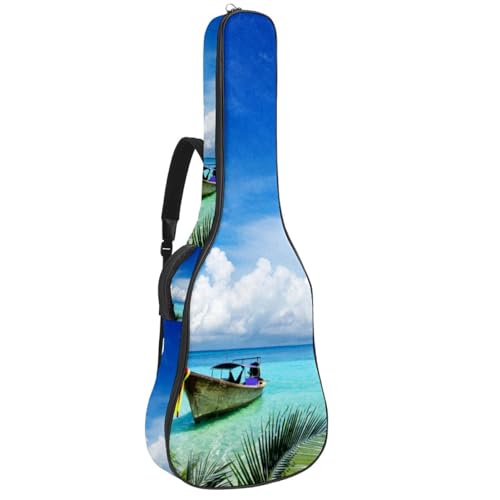 Housse de guitare en tissu Oxford épais rembourré avec boucle de suspension et sangle de cou Motif fleurs tropicales d’été, Multicolore., 42.9×16.9×4.7 in, Sac de transport tendance pour guitare - Les Beatles, Paul McCartney, John Lennon, RIngo Starr, George Harrison Housse de guitare en tissu Oxford épais rembourré avec boucle de suspension et sangle de cou Motif fleurs tropicales d'été, Multicolore., 42.9x16.9x4.7 in, Sac de transport tendance pour guitare