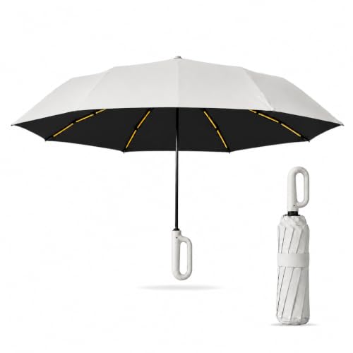 Image of Umbrella, UV Big Size Umbrella for Sun Protection Rain Windproof Strong Large 3 Fold For Men Women Kids Boys Girls Perfect & Stylish Windproof & Compact