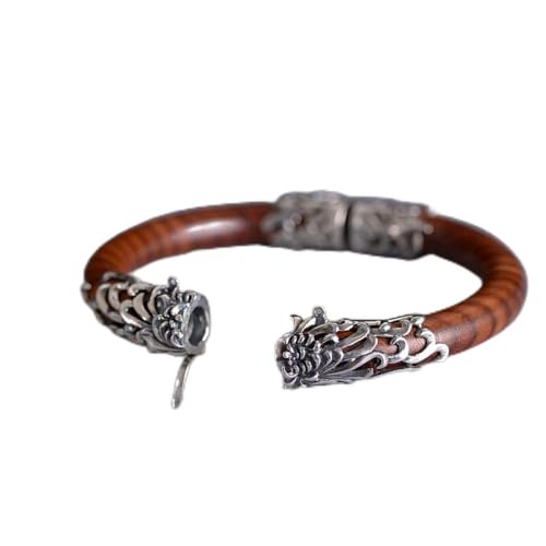 Bracelet 925 fait à la main orné d'un chrysanthème à offrir