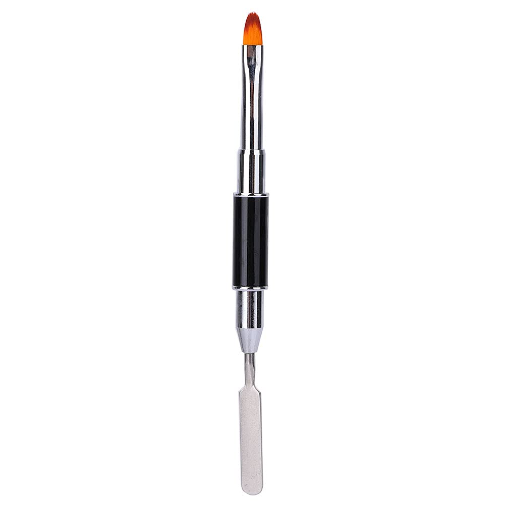 Nail Art Tools Set with Nail Dryer Lamp, Extension Glue and Builder, Complete Manicure Kit for Gel Nail Extensions, Includes Rainbow File and False Tips for Beginners and (Transparent Color)