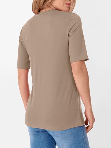 Image of ANRABESS Womens Half Sleeve Tops Crewneck Shirts Basic Fit Work Tee
