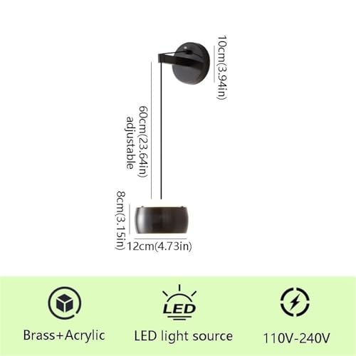 Apliques estilo nórdico GWJKG dorados modernos para iluminación interior de pasillos 4