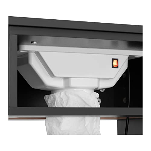 Physa Phy-MT-8 Nageltisch 1.200 x 420 x 800 mm Schwarz - mit Staubabsaugung und Handablage Maniküretisch Nagelstudio… – Bild 3