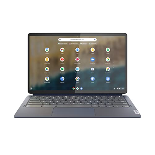 Lenovo Ideapad Duet 5 Chromebook, Oled 13.3" Fhd Touch Display, Snapdragon Sc7180, 4Gb Ram, 64Gb Storage, Qualcomm Adreno Graphics, Chrome Os, Abyss Blue #TOP2