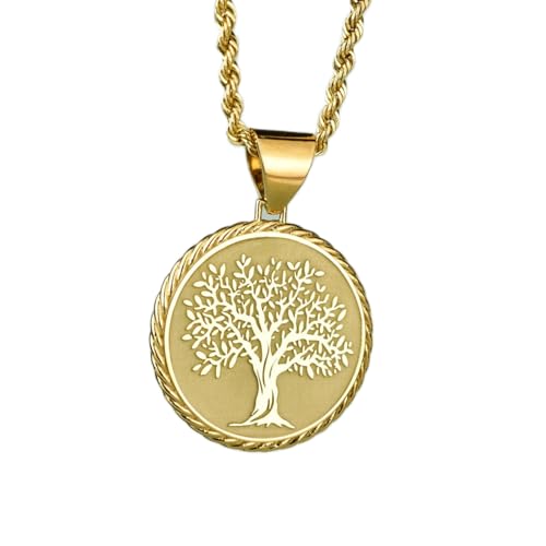 Collier Arbre de Vie LKBEADS en argent plaqué or pour éviter les bijoux ternes
