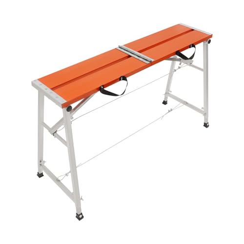 Andamio plataforma y escalera de aluminio regulable hasta 120 cm 2