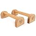 Eric Flag Holz Parallettes Liegestützgriffe, Handstand-Barren Lange für Fitness, Gym, Street Workout, Calisthenics, Pump Handgelenkmanschetten, Parallettes Handgefertigt in Buchenholz, rutschfest