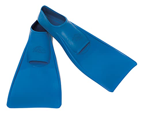 Flipper SwimSafe 1141 - Palmes de natation pour enfants, couleur bleue, taille 30 - 33, en caoutchouc naturel, comme aide à la natation et au bain