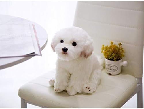 Amazon.co.jp: リアルなマルチーズ犬マルタ子犬ぬいぐるみ Triver
