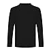 Opna Youth Athletic Performance Long Sleeve Shirts for Boy's or Girl's – UV Protection Moisture Wicking Rash Guard Black 4T