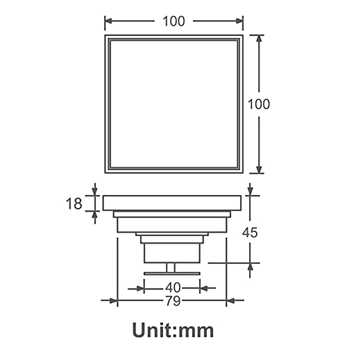 Drain de douche de salle de bain design pour une évacuation propre et sans odeur - 4