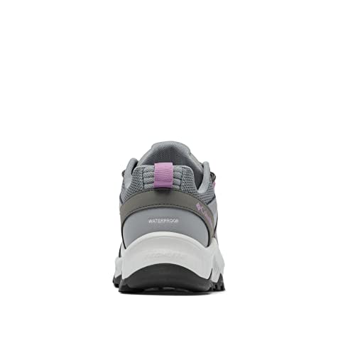 Columbia Tênis feminino Trailstorm Ascend impermeável para caminhada, Aço cinza ti, lavanda escura,