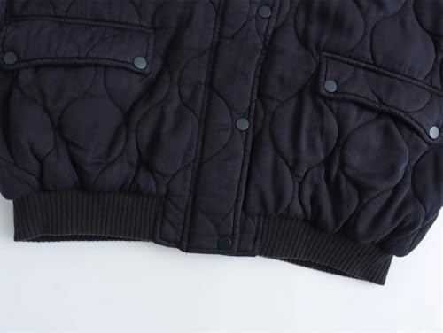 Fnfmrfmr Women’s Dark Gray Solid Thick Warm Jackets: Your Go-To for Comfort and Style - Image 5