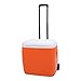 UCYG 38L Portatil Nevera Termoeléctrica Rígida, Grande Cooler Cool Box con Enfriamiento Y Preservación para Acampada Senderismo Coche Playa, 51x47x35cm (Color : Orange)