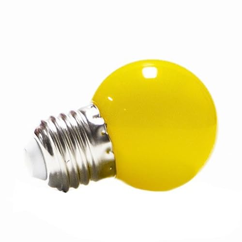 Mini Lampada Bolinha Bulbo Luz Led 110v Ideal Para Diversas Decoracoes (Yellow)