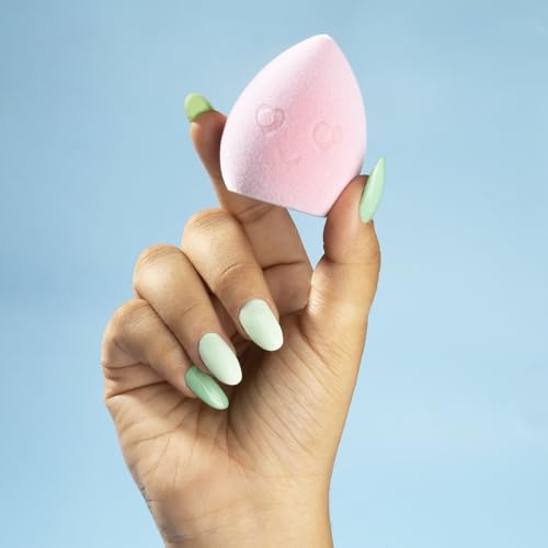 Image of PAC Mrs. Bounce (1 Pc)| Beauty Blender Makeup Sponge for Face Makeup | Velvet Soft Water Drop Shape for Foundation, Creams & Powders with Case | For All Skin Types - Soft, Reusable & Washable (Blue)