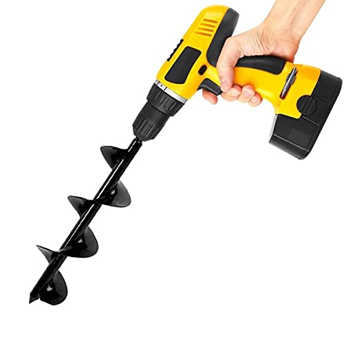 ERYTLLY Bulb Planter, Auger Spiral, Garden Planter Tool 7.6cm x 61cm,Rapid Umbrella Hole Digger for Planting Bulb Seedlings Bedding Tulips, and Digging Weeds Roots