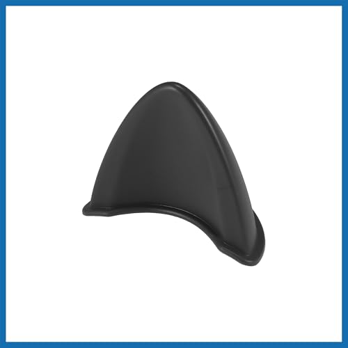 A ABSOPRO 2pcs Cat Ears Style Attachments Helmet Decoration Accessories Self Adhesive Universal Helmet Cover Sticker for Motorcycle Bicycle Scooter Black TPU Item Replacement