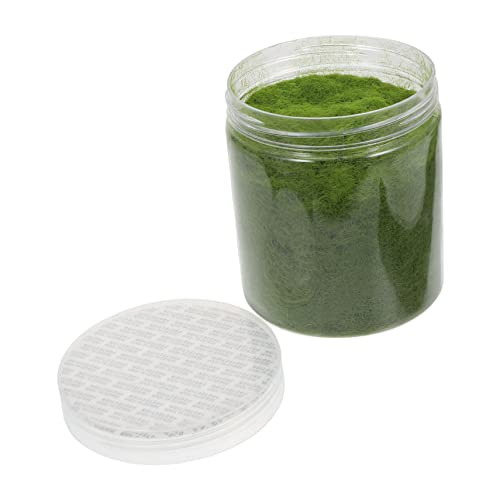 TOPPERFUN Nylon Simulated Moss 650ml Artificial Grass Powder Flocking Powder Fake Green Moss for Mini Indoor Flowers and Plant Pots Fake Static Grass for DIY Mini Fairy Garden Decoration