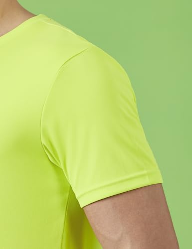 Image of Amazon Brand - Symbol Men's Solid Active Regular Fit Sports T-Shirt | Round Neck | Half Sleeve (Available in Plus Sizes)