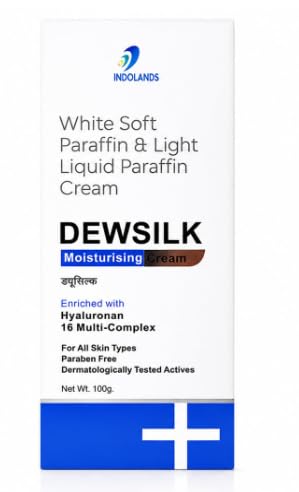 DEWSILK Moisturising Cream with White Soft Paraffin 100g | Light Liquid Paraffin, Hyaluronan 16 Multi-Complex, Paraben Free, Dermatologically Tested, All Skin Types-image-27