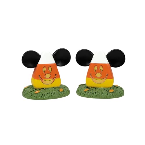 Department 56 Disney Village - Juego de Figuras de topiarios de maíz de Caramelo, 1.5 Pulgadas, Multicolor