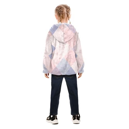 GuoChe Tartan Plaid Blue Pink Boys Fleece Jacket4