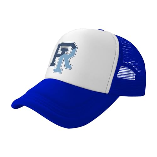 Uri University of Rhode Island Rams Trucker Hats for Both Men and Women - Mesh Baseball Snapback Hats Blue