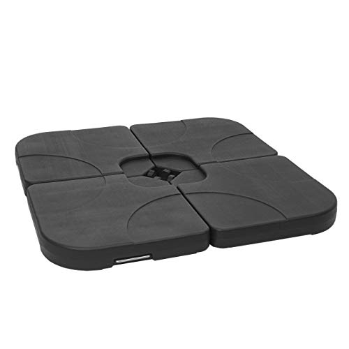 Preisvergleich Produktbild Mendler Sonnenschirmständer HWC-F78, Ampelschirmständer Marktschirmständer für Bodenkreuz, befüllbar 100kg