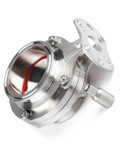 Válvula sanitaria de acero inoxidable 304 de 155 mm exterior con junta de silicona sanitaria 2